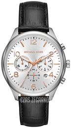 Michael Kors Srebrny/Skóra Ø42 mm MK8635
