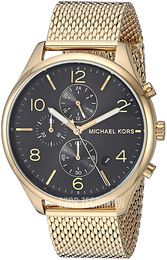 Michael Kors Czarny/Stal w odcieniu złota Ø42 mm MK8645