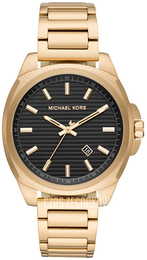 Michael Kors Czarny/Stal w odcieniu złota Ø42 mm MK8658