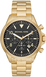 Michael Kors Czarny/Stal w odcieniu złota Ø45 mm MK8827