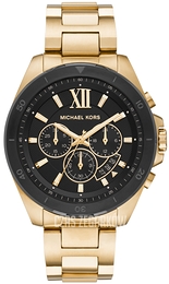 Michael Kors Brecken Czarny/Pozlacana Ø45 mm MK8848