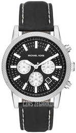 Michael Kors Hutton VALUE_INKNOWN Czarny/Skóra Ø43 mm MK8956