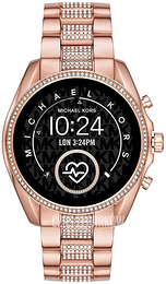 Michael Kors Ekran LCD/Stal w kolorze różowego złota Ø44 mm MKT5089