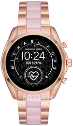 Michael Kors Ekran LCD/Stal w kolorze różowego złota Ø44 mm MKT5090