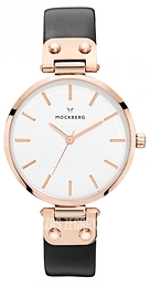Mockberg Sigrid Biały/Skóra Ø34 mm MO1001