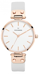 Mockberg Alice Biały/Skóra Ø34 mm MO1004