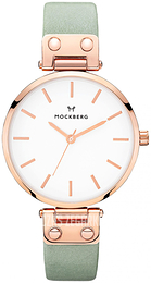 Mockberg Original Biały/Stal w kolorze różowego złota Ø34 mm MO116