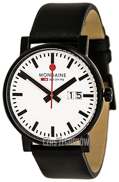 Mondaine Evo Big Biały/Skóra Ø40 mm A627.30303.61SBB