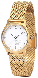 Mondaine Helvetica Biały/Stal w odcieniu złota Ø26 mm MH1.L1111.SM