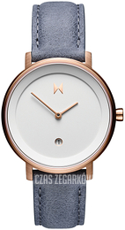 MVMT Signature Ii Biały/Skóra Ø34 mm D-MF02-WBLU
