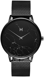 MVMT Boulevard Czarny/Stal Ø38 mm MB01-BLMA