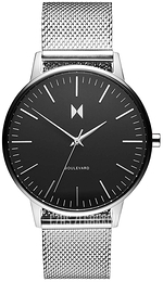 MVMT Boulevard Czarny/Stal Ø38 mm MB01-BS