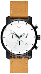 MVMT Chrono Biały/Skóra Ø40 mm MC02-WBTL