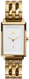 MVMT Signature Square Biały/Stal w odcieniu złota MF03-G
