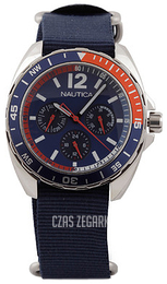 Nautica Multifunction Niebieski/Tkanina Ø43 mm A11566G