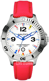 Nautica Bfd 101 Biały/Skóra Ø44 mm A12567G