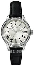 Nautica Analog Srebrny/Skóra Ø36 mm A12652M