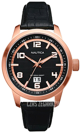 Nautica NCT Czarny/Skóra Ø46 mm A15023G