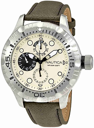 Nautica Bfd 100 Beżowy/Skóra Ø48 mm A15108G