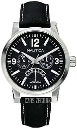 Nautica Nct Czarny/Skóra Ø44 mm A15571G