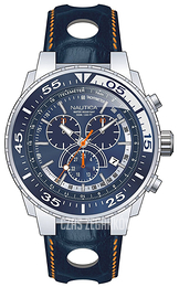 Nautica Chronograph Niebieski/Skóra Ø45 mm A15663G