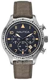 Nautica BFD 105 Czarny/Skóra Ø44 mm A16579G