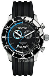 Nautica Chronograph Czarny/Żywica z tworzywa sztucznego Ø46 mm A17583G