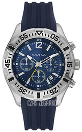 Nautica Chronograph Niebieski/Guma Ø45 mm A17667G