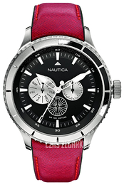 Nautica Multifunction Czarny/Skóra Ø50 mm A18659G