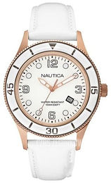 Nautica Dress Biały/Skóra Ø44 mm A18678G