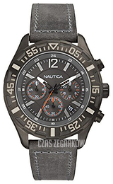 Nautica Chronograph Szary/Skóra Ø45 mm A18720G