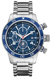 Nautica Chronograph Niebieski/Stal Ø48 mm A24534G