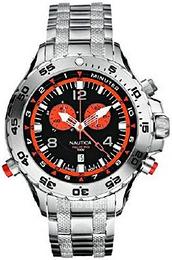 Nautica Chronograph Czarny/Stal Ø46 mm A36502G