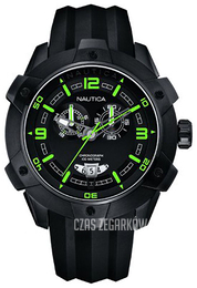 Nautica Chronograph Czarny/Żywica z tworzywa sztucznego Ø48 mm A43006G