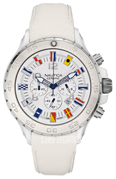 Nautica NST Biały/Skóra Ø48 mm A43508G