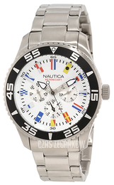 Nautica NST Biały/Stal Ø44 mm N14630G