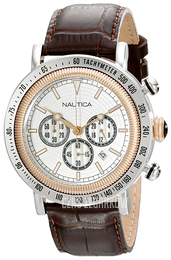 Nautica Srebrny/Skóra Ø44 mm N15006G