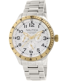 Nautica BFD 101 Srebrny/Stal Ø44 mm N15658G