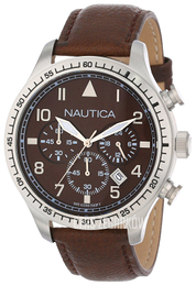 Nautica BFD 105 Brązowy/Skóra Ø44 mm N16582G