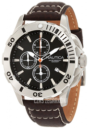 Nautica BFD 101 Czarny/Skóra Ø44 mm N18643G