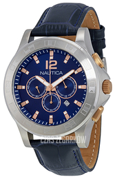 Nautica NCS Niebieski/Skóra Ø46 mm N22621G