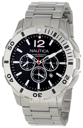 Nautica BFD 101 Czarny/Stal Ø44 mm N23519G