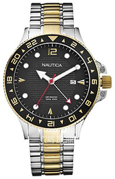 Nautica Czarny/Stal w odcieniu złota N24520G