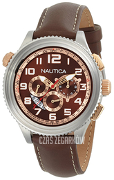 Nautica OCN 46 Brązowy/Skóra Ø45 mm N25014G