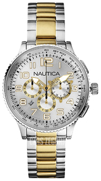 Nautica OCN 38 Srebrny/Stal w odcieniu złota Ø38 mm N26532M