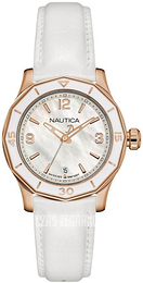 Nautica Biały/Skóra Ø36 mm NAD14527L