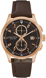 Nautica Brązowy/Skóra Ø44 mm NAD19557G