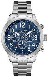 Nautica Chronograph Niebieski/Stal Ø44 mm NAI16516G