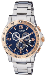 Nautica Chronograph Niebieski/Stal Ø47 mm NAI22503G