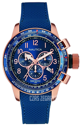 Nautica Chronograph Niebieski/Guma Ø48 mm NAI28500G